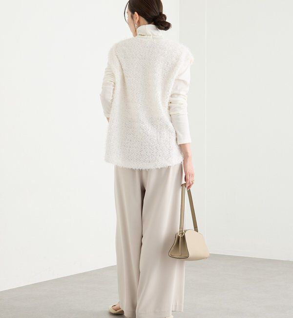  「【新色追加/着映え】フェザーチュールベスト」|ベスト・ジレ|