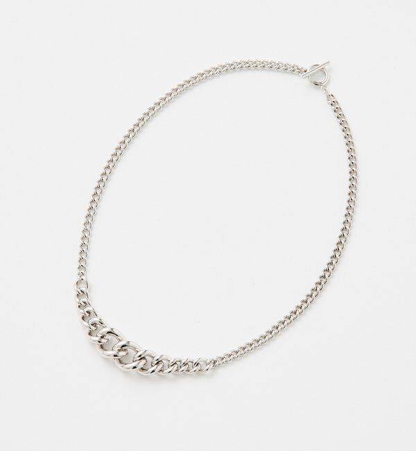  「【顔周りを華やかに】キヘイチェーンショートネックレス」|ブローチ・コサージュ|