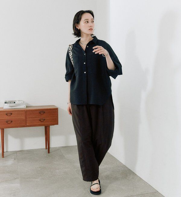  「予約【上品な透け感】メッシュドルマンシャツ」|シャツ・ブラウス|