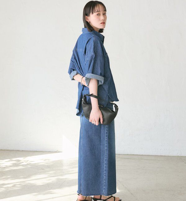  「予約【RIMH（リムエイチ）】スリットデニムスカート」|スカート|