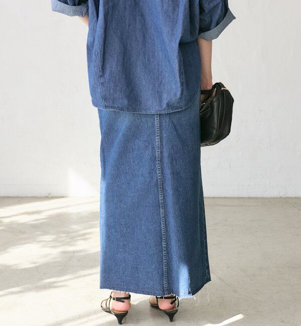  「予約【RIMH（リムエイチ）】スリットデニムスカート」|スカート|