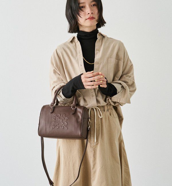  「《composition》レザー2WAYミニボストンバッグ」|ボストンバッグ|