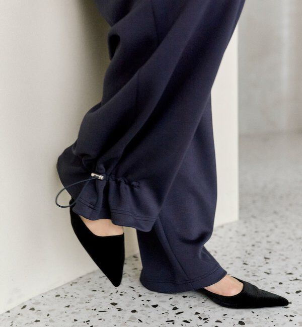  「裾ドロストスウェットパンツ」|チノ|