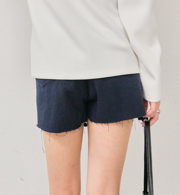  「レースポケットショートパンツ」|デニム|