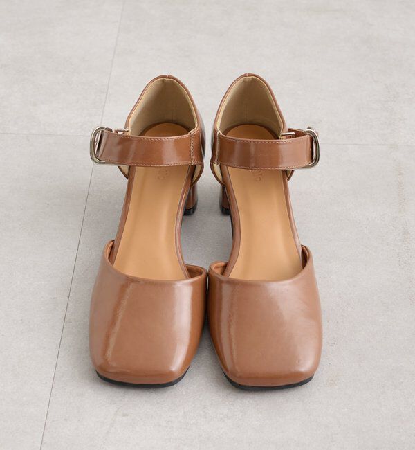  「バックルスクエアパンプス」|パンプス|