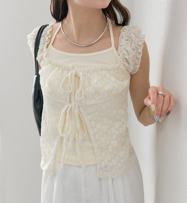  「レースリボンTOPS」|シャツ・ブラウス|