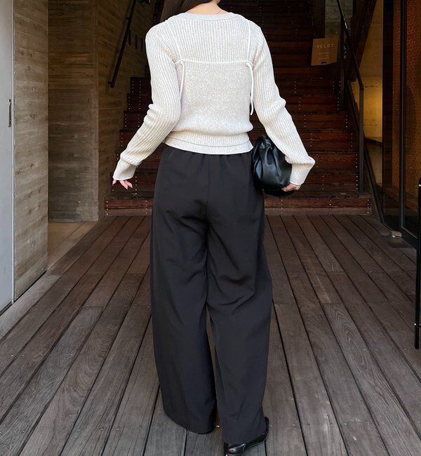  「メランジキャミSETカーディガン」|カーディガン|