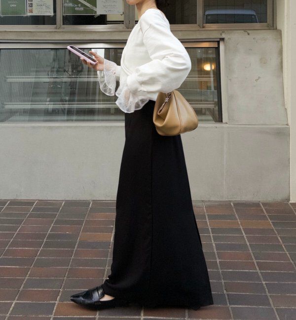  「【前後2WAY】カシュクール袖レーススウェット」|Tシャツ・カットソー|