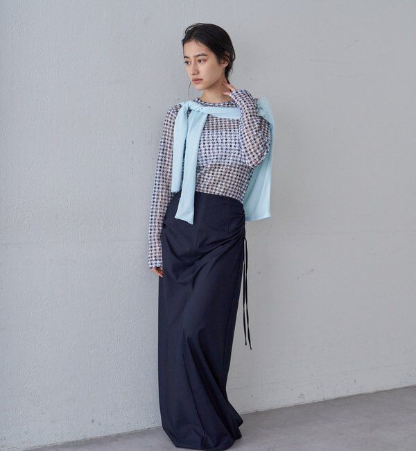  「レースチェックプルオーバー」|Tシャツ・カットソー|