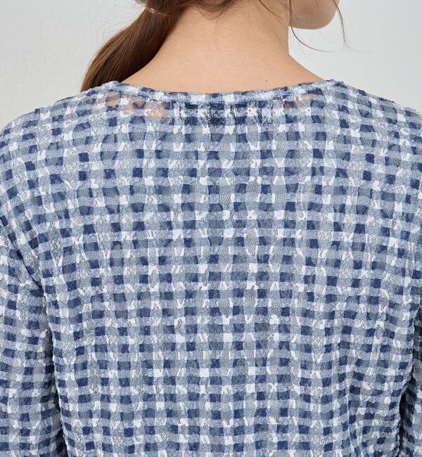  「レースチェックプルオーバー」|Tシャツ・カットソー|