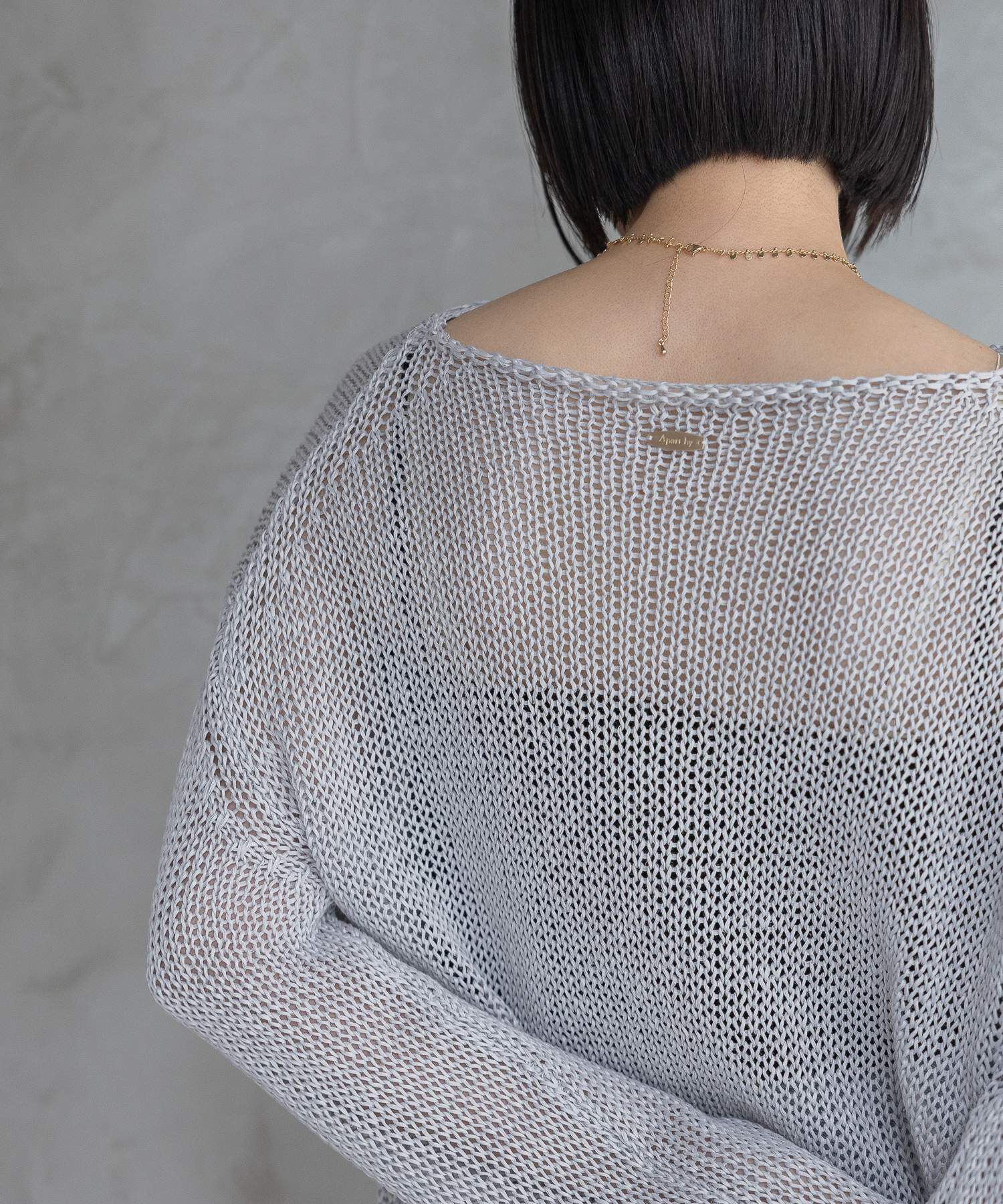 A part by 「リネンコンメッシュプルオーバー」|ニット・セーター|