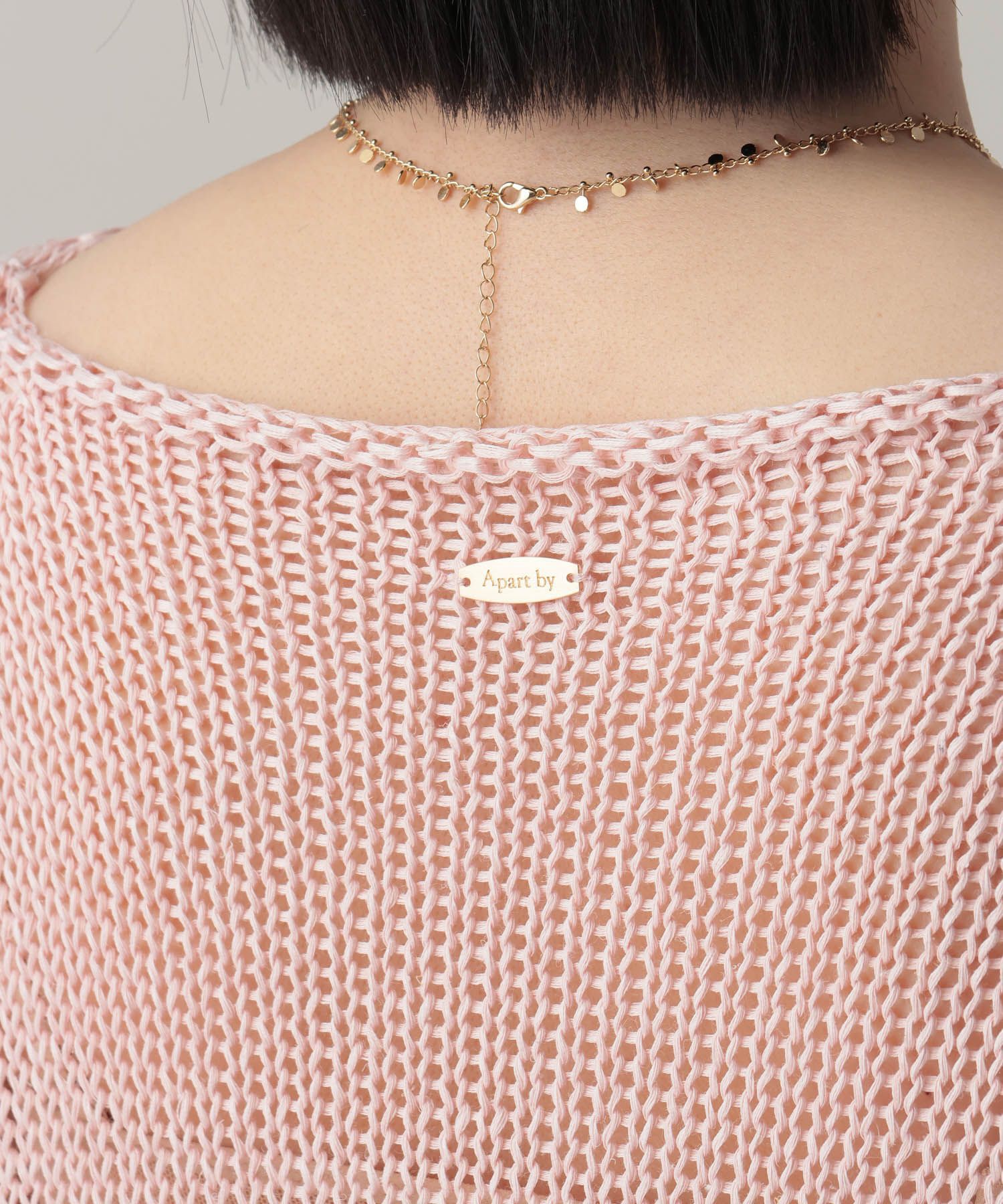 A part by 「リネンコンメッシュプルオーバー」|ニット・セーター|