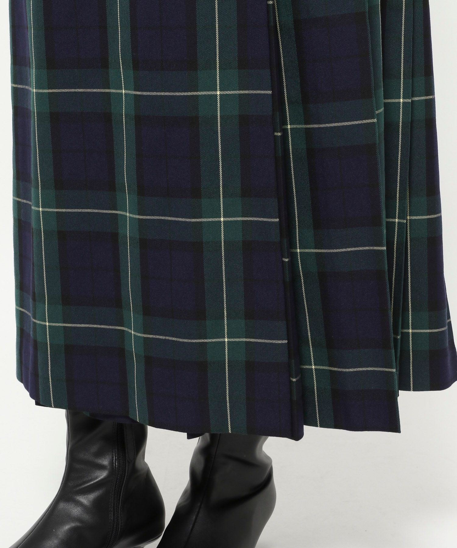 LOWRYS FARM「チェックキルトプリーツスカート」|スカート|