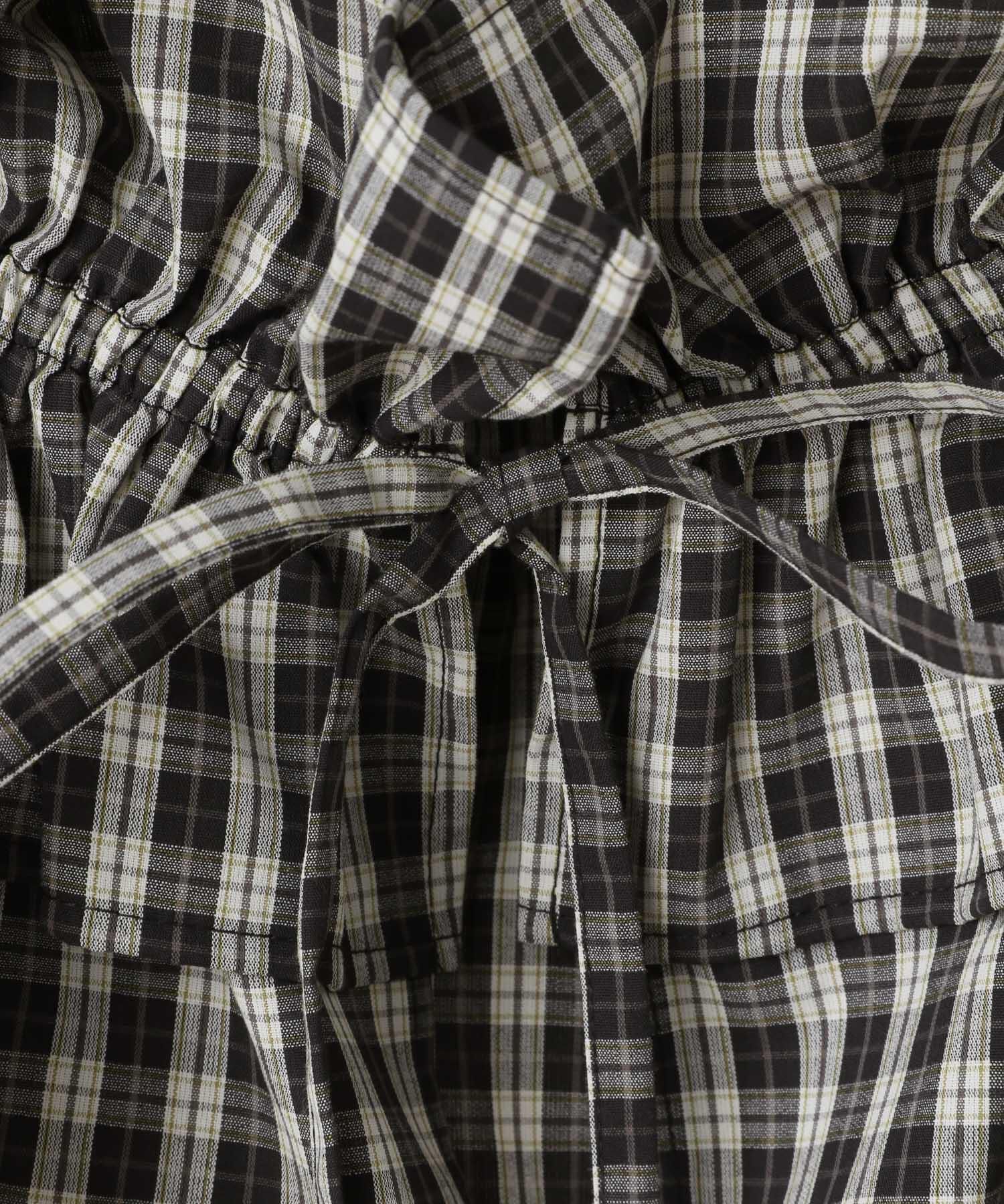 LOWRYS FARM「チェックフリルビスチェ」|シャツ・ブラウス|