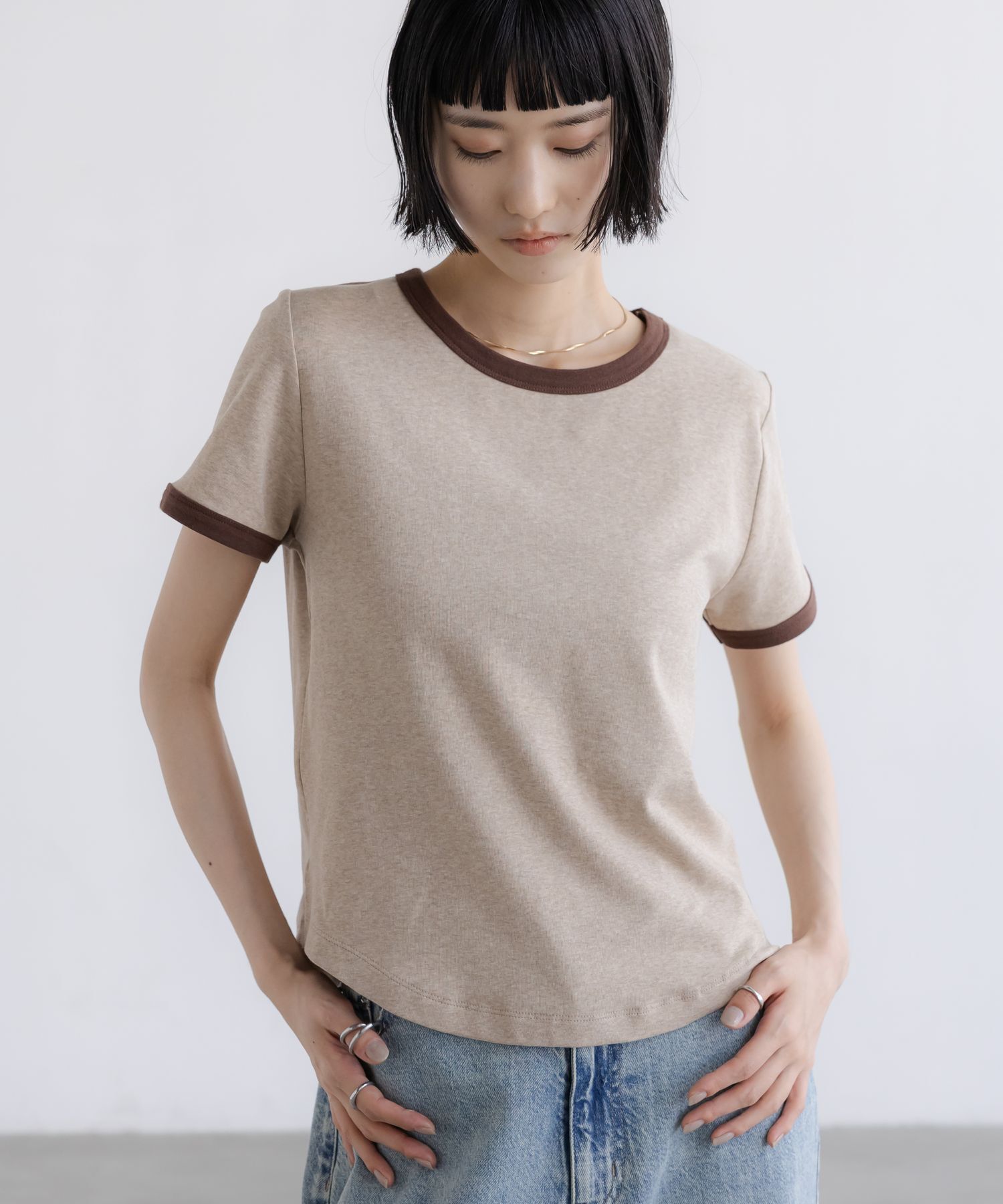 LOWRYS FARM「リンガーＴＥＥ」|Tシャツ・カットソー|