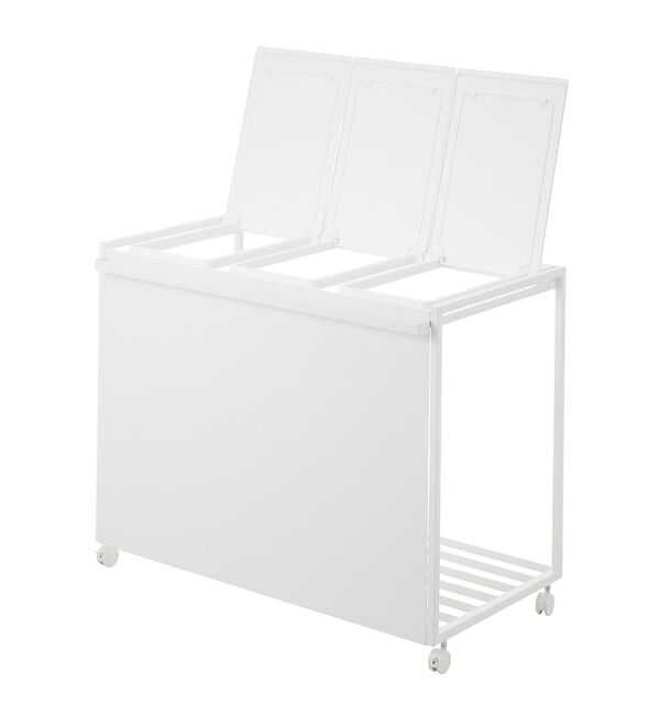 collex「【tower/タワー】蓋付き目隠し分別ダストワゴン 45L 3分別 キッチン ゴ」|食器・キッチングッズ|