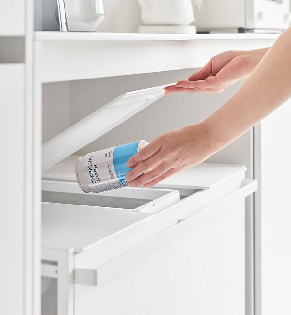 collex「【tower/タワー】蓋付き目隠し分別ダストワゴン 45L 3分別 キッチン ゴ」|食器・キッチングッズ|