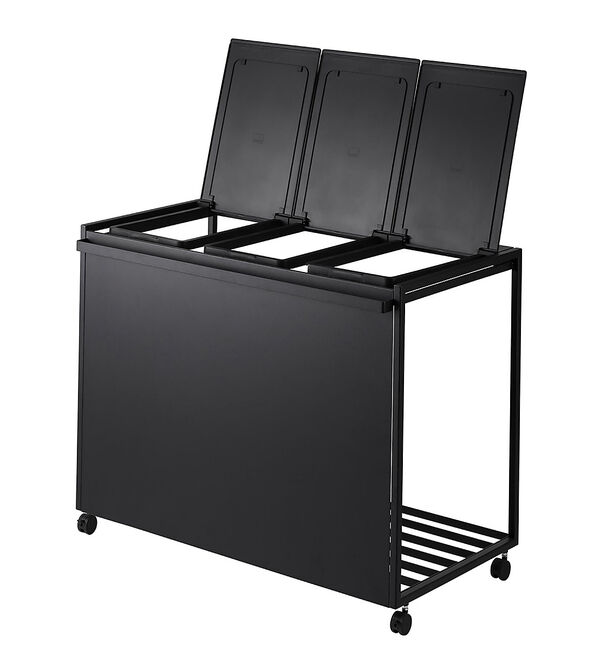 collex「【tower/タワー】蓋付き目隠し分別ダストワゴン 45L 3分別 キッチン ゴ」|食器・キッチングッズ|