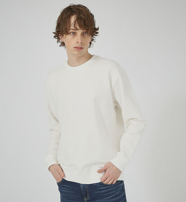 ABAHOUSE「【IN THE CITY】ロゴ刺繍 裏毛 スウェット / トレーナー」|スウェット・ジャージ|ホワイト