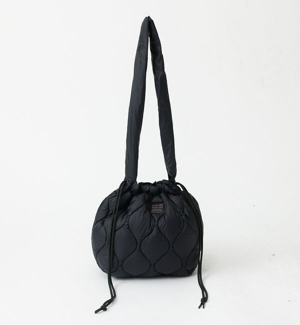 ABAHOUSE「【TAION / タイオン】ミリタリー ダウンショルダーバッグ/ソフトシェル/2」|ショルダー・メッセンジャー|ブラック