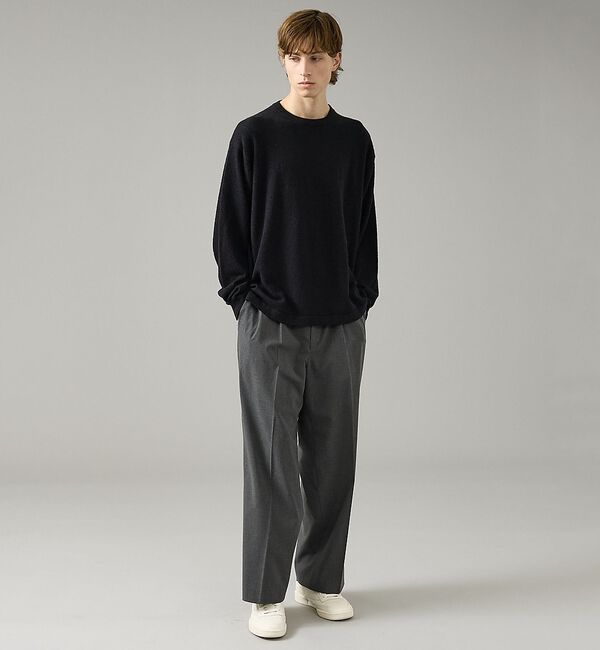 ABAHOUSE「コットンブークレー クルーネックニット」|ニット・セーター|