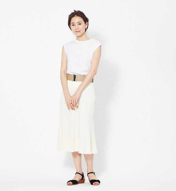 Rouge vif「リブフレアスカート」|スカート|