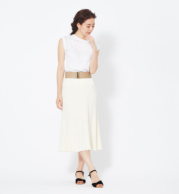 Rouge vif「リブフレアスカート」|スカート|