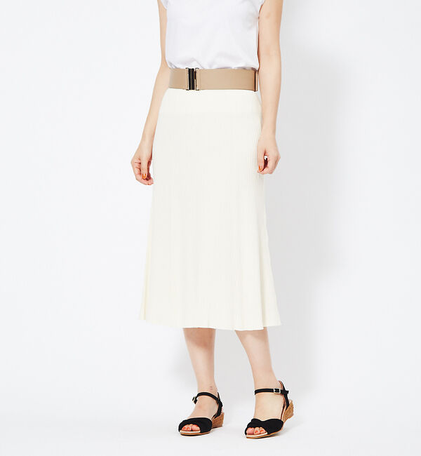 Rouge vif「リブフレアスカート」|スカート|