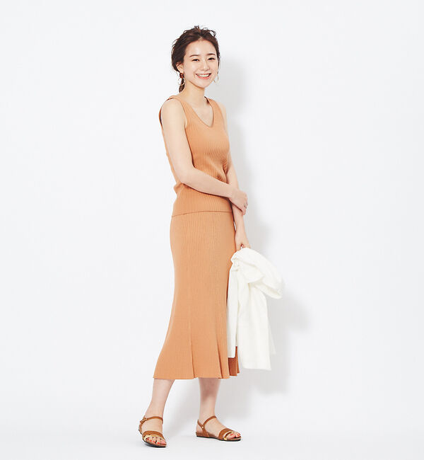 Rouge vif「リブフレアスカート」|スカート|