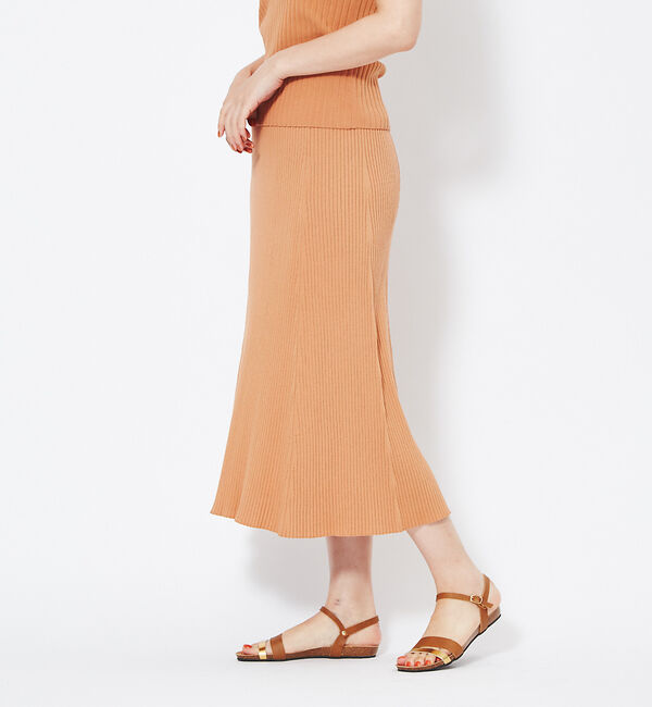 Rouge vif「リブフレアスカート」|スカート|