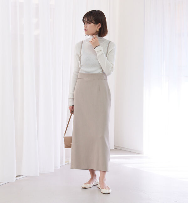 Rouge vif「【XSサイズ展開】【ロングセラー】サスペンダータイトスカート」|スカート|