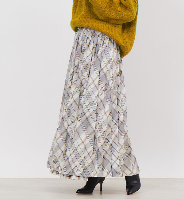 Rouge vif「【CURRENTAGE】プリーツスカート」|スカート|グレー