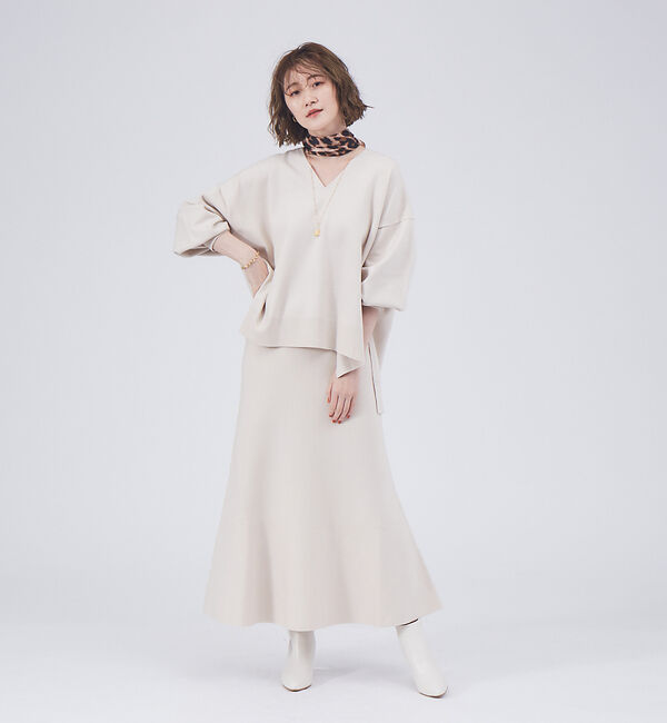 Rouge vif「【セットアップ対応】フレアニットスカート」|スカート|