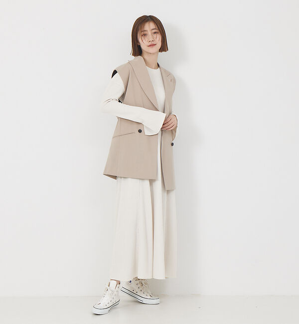 Rouge vif「ワッフルフレアワンピース」|ワンピース|