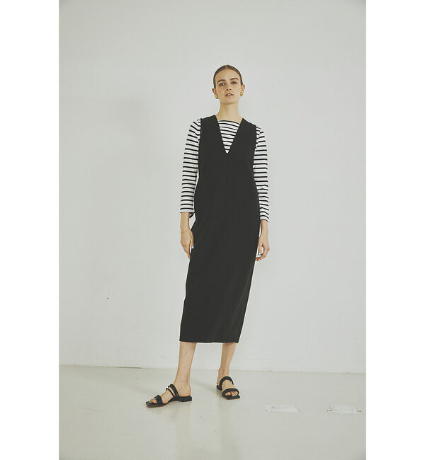 Rouge vif「【HENRI EN VARGO／ヘンリエンヴァーゴ】スクエアトゥフラットサンダル」|サンダル|