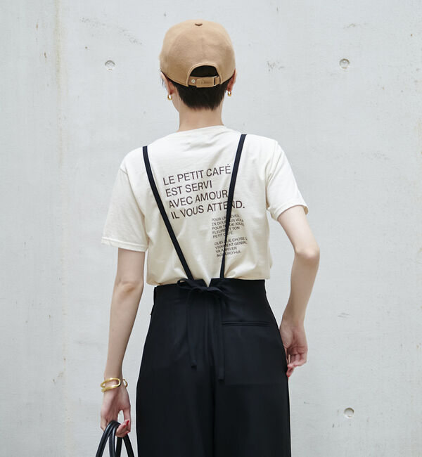 Rouge vif「前後ロゴコンパクトT」|Tシャツ・カットソー|