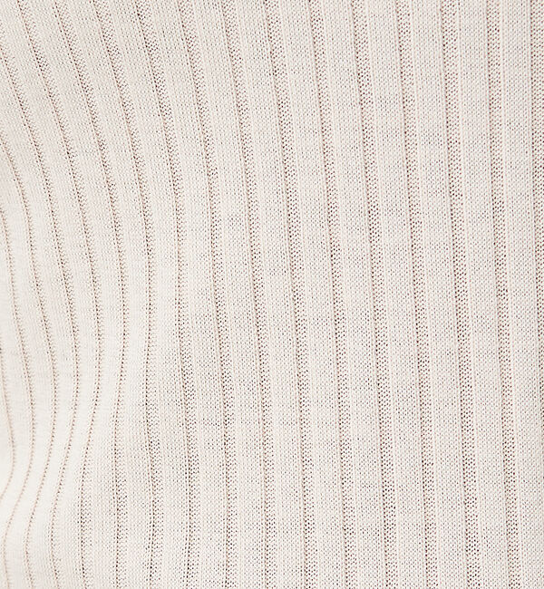 Rouge vif「シルク混ワイドリブポロニット」|ニット・セーター|