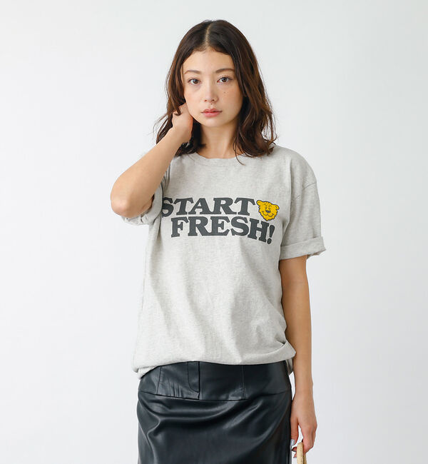 Rouge vif「【MIXTA/ミクスタ】プリント Tシャツ / ロゴTシャツ / ねこ / 半袖」|Tシャツ・カットソー|