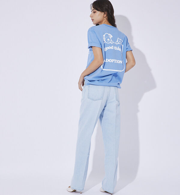 Rouge vif「【MIXTA/ミクスタ】プリント Tシャツ / ロゴTシャツ / ねこ / 半袖」|Tシャツ・カットソー|