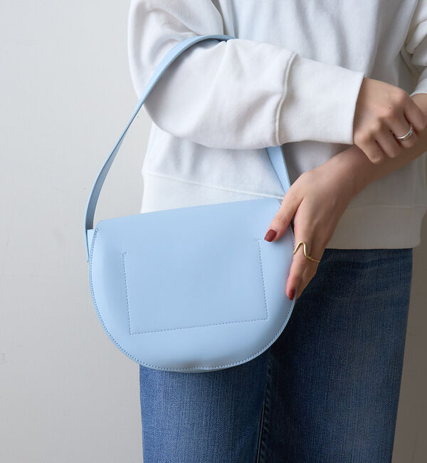 Rouge vif「【YAHKI /ヤーキ】VEGAN LEATHER ショルダー バッグ」|ショルダー・メッセンジャー|サックスブルー