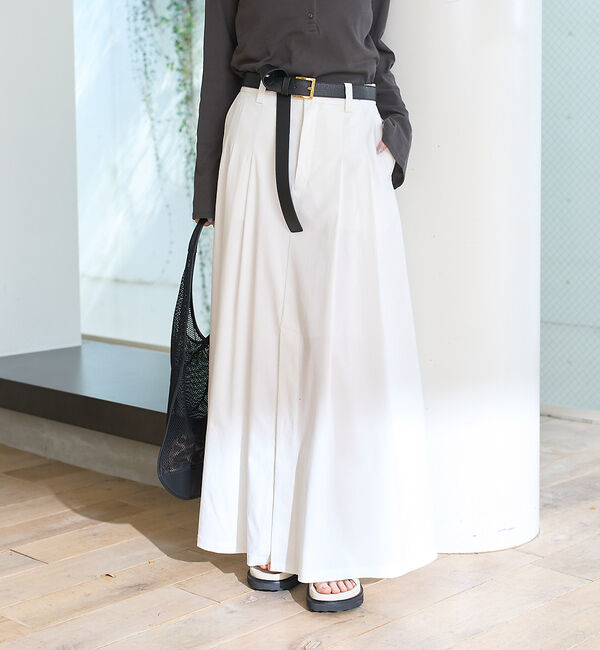 Rouge vif「タックフレアマキシスカート」|スカート|