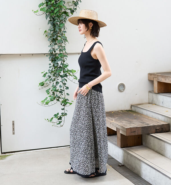 Rouge vif「ストレッチサッカープリントスカート」|スカート|