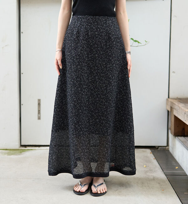 Rouge vif「ストレッチサッカープリントスカート」|スカート|