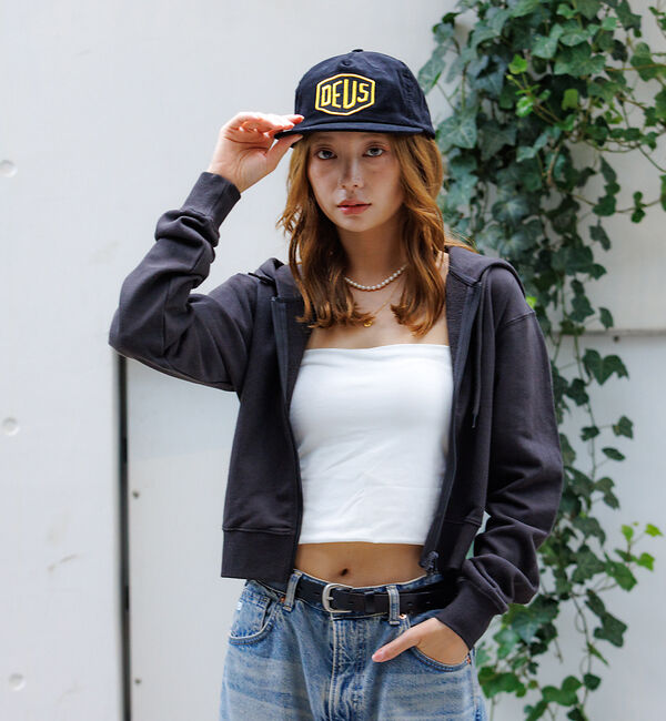 Rouge vif「【BEVERY HILLS P.C/ビバリーヒルズポロクラブ】クロップドフルジッ」|スウェット・ジャージ|