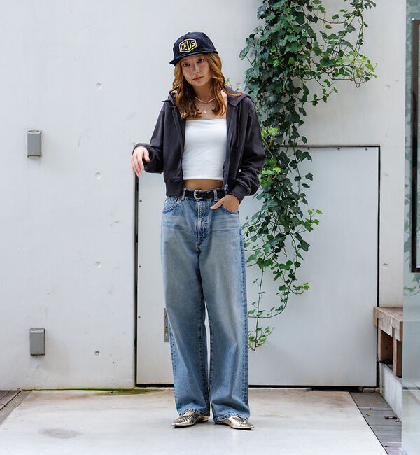 Rouge vif「【BEVERY HILLS P.C/ビバリーヒルズポロクラブ】クロップドフルジッ」|スウェット・ジャージ|