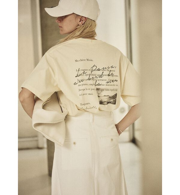 Rouge vif「バックフォト グラフィックロゴTシャツ」|Tシャツ・カットソー|