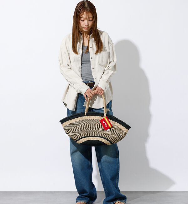 Rouge vif「【BAGMATI / バグマティ】アバカバスケット L / トートかごバッグ」|かごバッグ|