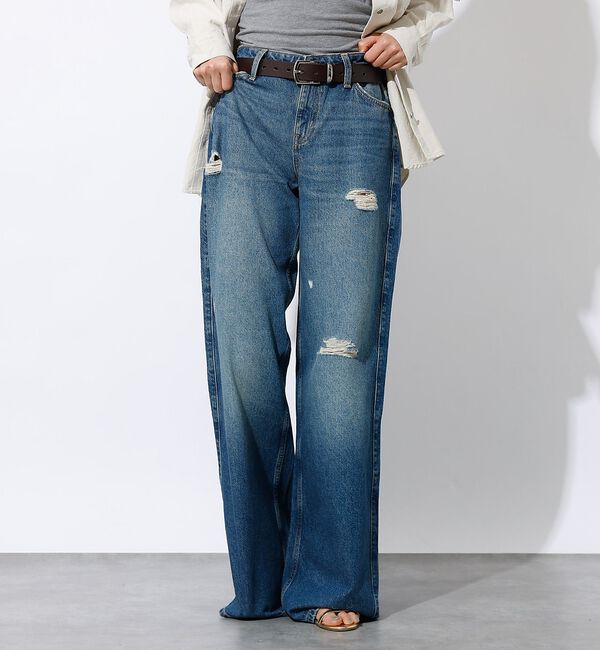 Rouge vif「【GUESS JEANS/ゲスジーンズ】GJ G11 WIDE LEG/ワイルド」|デニム|インディゴ