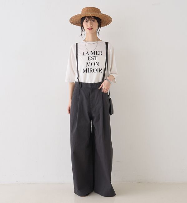 Rouge vif「2WAYサスペンダータックワイドパンツ」|その他|