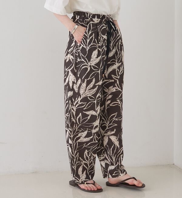 Rouge vif「リーフプリントルーズテーパードパンツ/ウエストゴム【予約】」|その他|